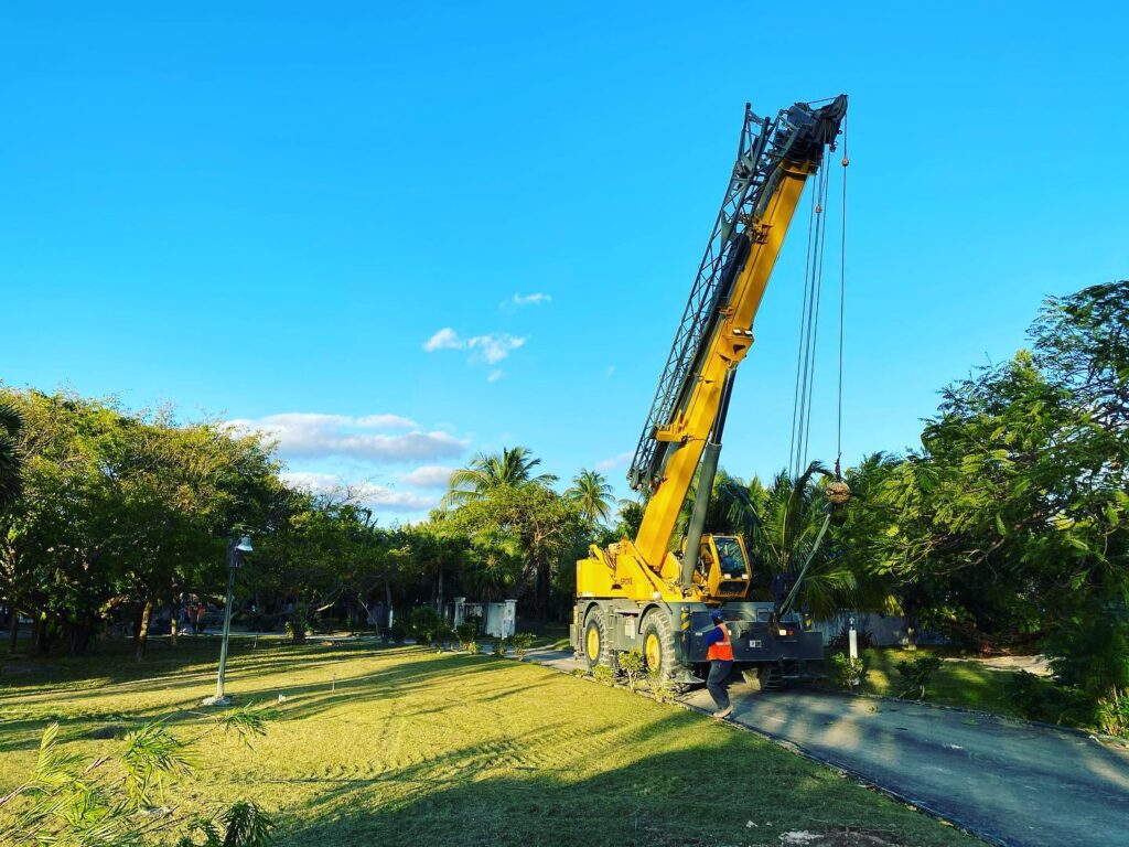 Prepping for construction on Cable Beach Nassua
